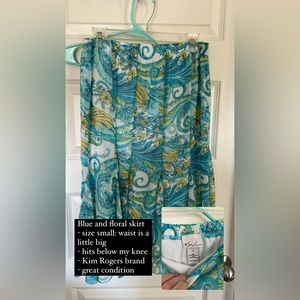 Floral Kim Rogers Skirt